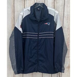 Reebok NFL Team Apparel Men's Patriots Windbreaker Large Navy Sports Illustrated